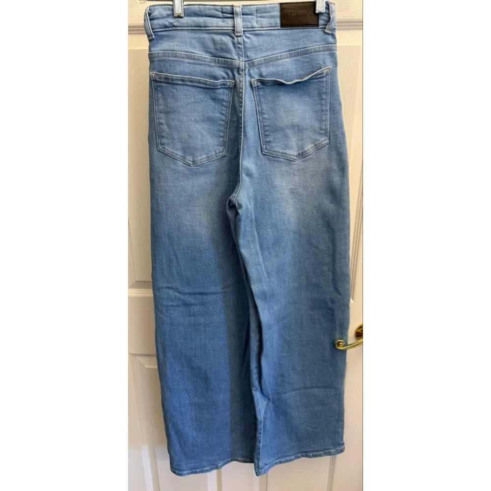 Fitjeans Robinson Wide Denim Pants light wash size small - Picture 2 of 10
